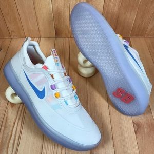 Nike SB Nyjah Free 2 White Coast Pink Skate Shoes